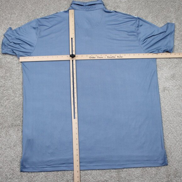 Callaway Polo Shirt Mens 2XL Blue Opti-Dri Golf Polyester S/S Pullover Stretch - Picture 11 of 14